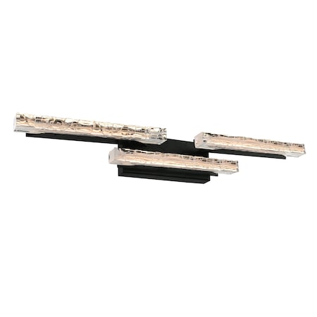 Cwi Lighting Valira Integrated LED Black Vanity Light, 35.5 In. 1586W36-3-101